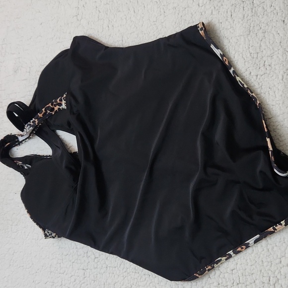 Leopard Print Cutout Swimsuit Bikini Summer Beach Pool Party Plus Size Sexy - Picture 9 of 9